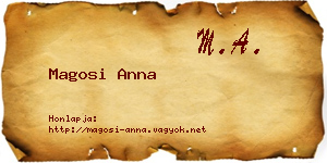 Magosi Anna névjegykártya